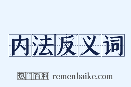 内法反义词是什么意思的图片